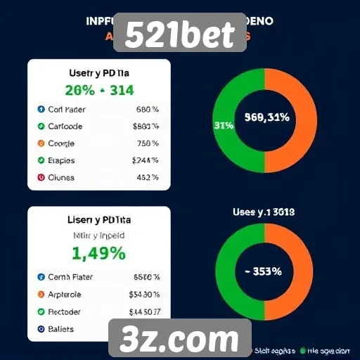 Estatísticas de usuários ativos no site 521bet