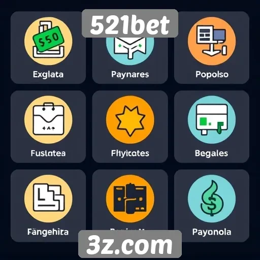 Facilidades de pagamento no site 521bet